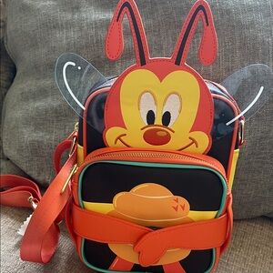 Disney Red and Yellow Bee Character Crossbody Bag